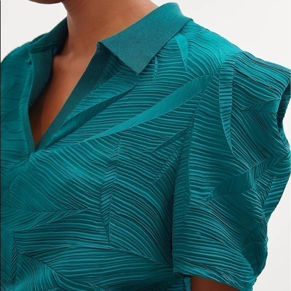 NWT - Anthropologie Current Air Collated V-Neck Blouse - Picture 4 of 4